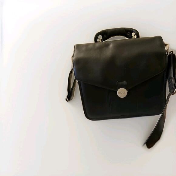 DELL LEATHER SUITCASE - Picture 1 of 4